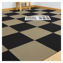 Teppichfliesen Rutschfest Selbstklebend 30,5x30,5 cm Betoneffekt Schallschutzmatte 20 Stück DIY Teppich-Bodenfliesen