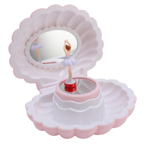 Musical Jewelry Box Cute Shell Shape Retro Style 2