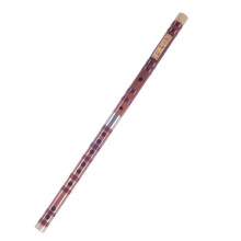 White Copper Double-Tuned Two-Piece Professional Bamboo Flute for Experts, Key E, High-Quality Craftsmanship