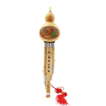 Cucurbit Beginner Hulusi Bb CDFG Tune National Instrument for Beginners, Easy to Disassemble, Ideal for Learning