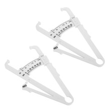 Body Fat Caliper - 2 Pack Precision Skinfold Measuring Tool for Men, Portable Fat Measurement for Weight Loss Tracking and Fitness Analysis
