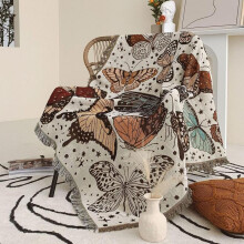 (Multicolor2, one-size) Dinosaur Pattern Tassel Design Blanket, Home Items Boho Style Throw Blankets for Outdoor Camping, Home Sofa Blanket, Bedroom Accessories,