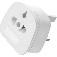 European to UK Plug Adapter 2 Pin to 3 Pin Travel Power Adaptor 13A 250V World Global Appliance Converter for the Visitor from US, EU, stralia, Tha