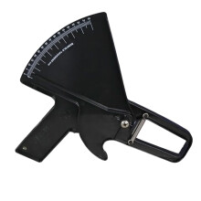 Fat Thickness Weight Loss Calculator and Tester for Body Fat Measurement - Skin Fold Caliper, Black Body Fat Tape