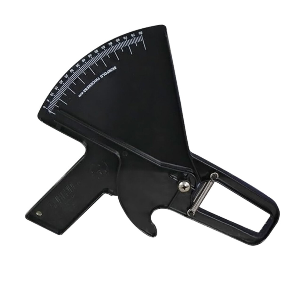 Measuring Instrument Body Fat Tester Skin Fold Caliper for Fat Thickness Weight Loss and Skin Wrinkle Measurement Black