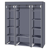 (Gray) Extra Strong and Durable Gray 12 Drawers Portable Clothes Closet Wardrobe Storage Organizer with Non-Woven Fabric Quick and Easy to Assemble