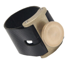 Mouthpiece Clip Saxophone Ligature for Tenor and Alto Saxophones, Metal Clamp, Durable PU Accessories