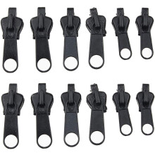 Universal Zipper Repair Kit, 12-Piece Fix Zipper Pull Replacement Set for Coats, Jackets, Luggage, Backpacks, Durable and Easy to Use