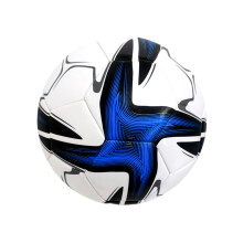 Precision-Made Size 5 PVC Soccer Ball for Training, Football League, Blue Color, Game Size 5