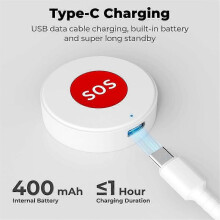 Mini Tuya WIFI Elderly SOS Button Waterproof Emergency Panic Sensor 2025