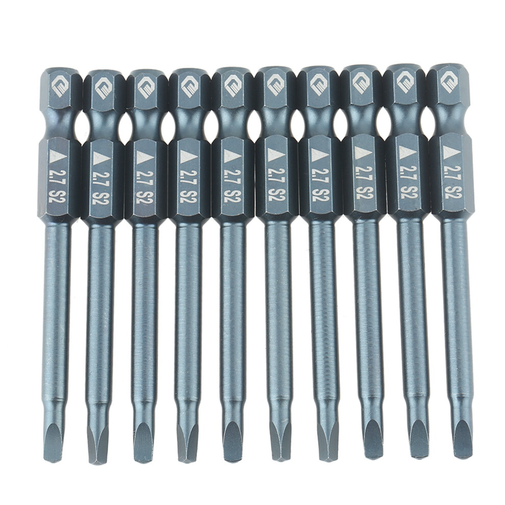 10pcs 1/4inch Shank 65mm S2 Alloy Steel Triangle