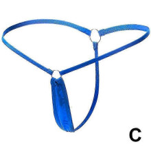 (XL, Blue) Sexy Thong Thin Strap Women S Panties Exotic Lingerie T Back Ladies Thongs Low Waist Micro Mini G-string Female Underwear