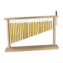 Table Wind Chime with Stand 25 Tone Bar Percussion Instrument for Kids Classroom Music Education Gift