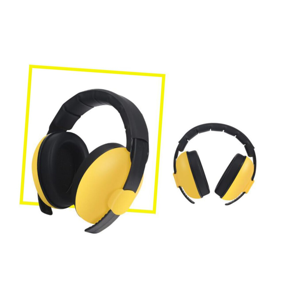 Baby Earmuffs With Noise Cancellation, Toddler Sleep Headphones, M, Noise Protection Earmuffs For Infants Unisex Kids Yellow