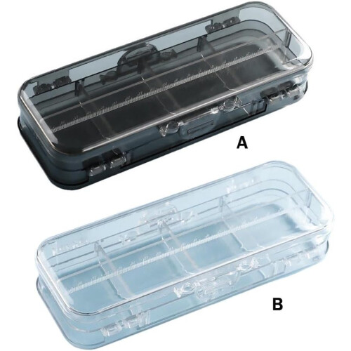 Transparent Double-Layer Pen Case for Standardized Storage, Black Color, Exam-Specific Design, Versatile Organization 2