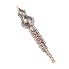 Hulusi Musical Instrument Copper-Plated C Key B-Dur for Beginners with Silver-Plated Finish and C Tone