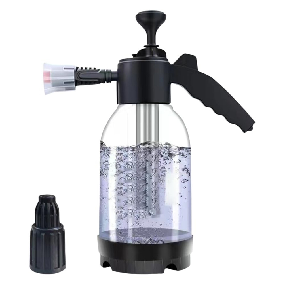 Snow Foam Pump Sprayer 2L With High/Air Pressure Nozzles Transparent Car Foam Cannons For Auto Detailing And Cleaning 6447073243042
