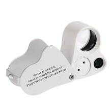 30x60 Magnifying Jewelry Loupe with LED Light for Diamonds, Gemstones, and Jewelry Stamps