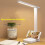Lampe de table tactile à LED, protection des yeux, intensité variable, rechargeable par USB, idéale 2