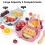 Kindergeschirr-Set – Marke – 8er-Set Silikon-Babyteller-Set – Rosa – BPA-frei 3