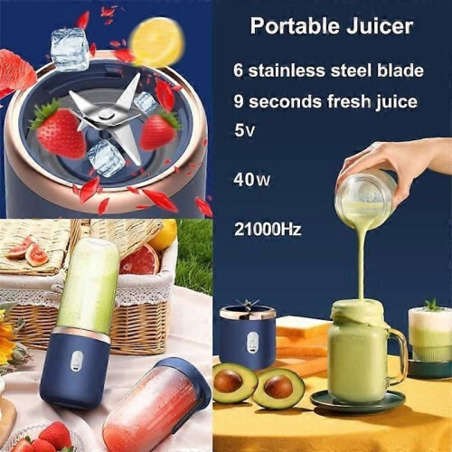 Multifunctionele blender - APERIL - Draagbaar - 400 ml - USB oplaadbaar 2