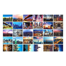 Beautiful World Travel Postcards - Artistic Retro Design - 30-Pack Postcards of America - Vintage Travel Art