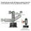 FANAUE Car mobile phone holder Mount GPS Suction Windshield Twist-Lock Composite Suction Cup Base with 2