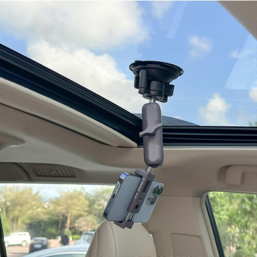 FANAUE Car mobile phone holder Mount GPS Suction Windshield Twist-Lock Composite Suction Cup Base with 2