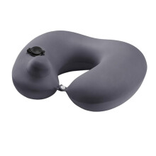 Neck Travel Pillow, Memory Foam Neck Pillow with Washable Cover, Travel Pillow for Car and Plane, Gray