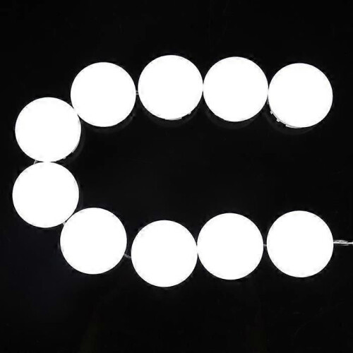 Kit d'éclairage pour miroir - Lampe de coiffeuse à 10 ampoules LED 2