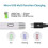 Stylus Touch Pen for iPad - Rechargeable Capacitive Stylus with Slim Tips and Replaceable Cap Universal 4