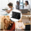 Letter Holder Black Desktop Organizer, Vertical File Rack for Mail, Postcards & Brochures, Tabletop Storage Solution 3