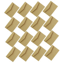 Mini Envelopes Pack of 100 Self-Adhesive Kraft Paper Envelopes for Gift Cards Blank Thank You Cards Classic Style