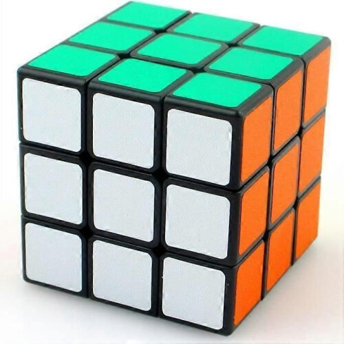 Magic Cube 3x3x3 Puzzle Game - Magic - 57x57x57 mm - Black. 2
