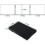 3-Sided Folding Mirror with Hook - Self Cut Mirror - Black - Glass and ABS - 34cm 2