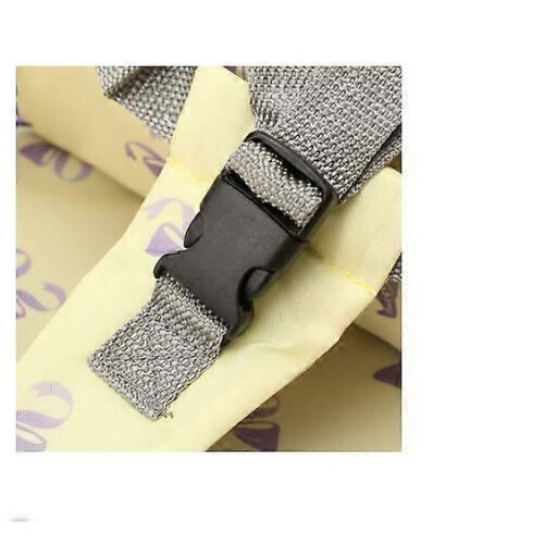 Siège rehausseur pliable pour bébé jaune - Harnais 5 points - Voyage 2