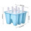 Moules à glace en silicone - WANGJIANGDA - 6 alvéoles - Réutilisables - Bleu 3