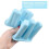 Moules à glace en silicone - WANGJIANGDA - 6 alvéoles - Réutilisables - Bleu 2