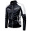 Men's Vintage PU Leather Motorcycle Jacket - Black - Geometric - Regular 3