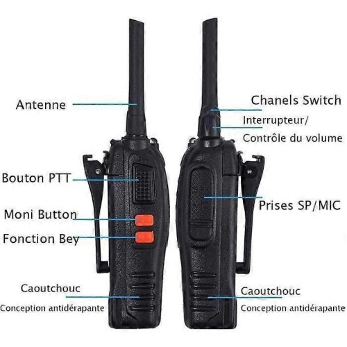 BaoFeng BF-888s Walkie Talkie - Long Range - USB Rechargeable - Headset - LED Torch 2