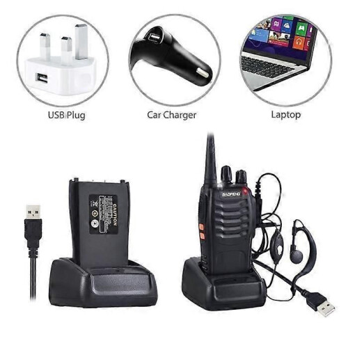 BaoFeng BF-888s Walkie Talkie - Long Range - USB Rechargeable - Headset - LED Torch 1