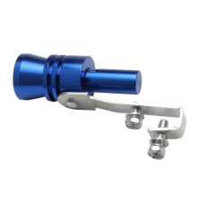 (XL, Blue) Universal Turbo Sound Exhaust Muffler Pipe Whistle Car Tail Whistle Easy to Install Mini Size Turbo Sound Whistle Simulator
