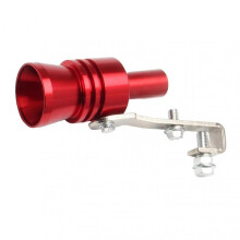 (XL, Red) Universal Turbo Sound Exhaust Muffler Pipe Whistle Car Tail Whistle Easy to Install Mini Size Turbo Sound Whistle Simulator