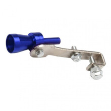 (S, Blue) Universal Turbo Sound Exhaust Muffler Pipe Whistle Car Tail Whistle Easy to Install Mini Size Turbo Sound Whistle Simulator