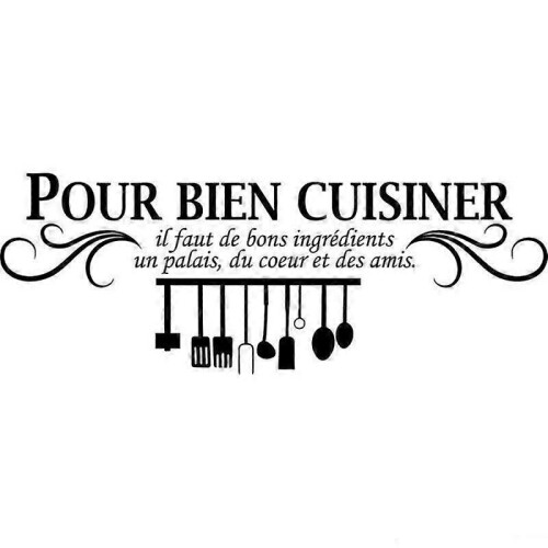 Kitchen wall stickers - Black - PVC - Size 40cm x 110cm 1