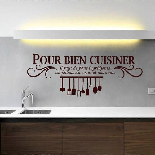 Kitchen wall stickers - Black - PVC - Size 40cm x 110cm 2
