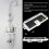 Hanging shower shelf - ABS - chrome-plated - White 2