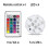 Lot de 4 lampes LED submersibles, étanches, avec télécommande et changement de couleur 3
