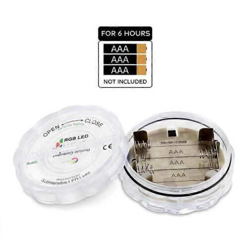 Lot de 4 lampes LED submersibles, étanches, avec télécommande et changement de couleur 1