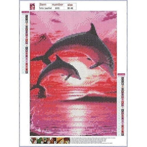 DIY Diamond Painting Kit Animals - Multicolor - 30*40cm - Canvas - Wall Decor 1